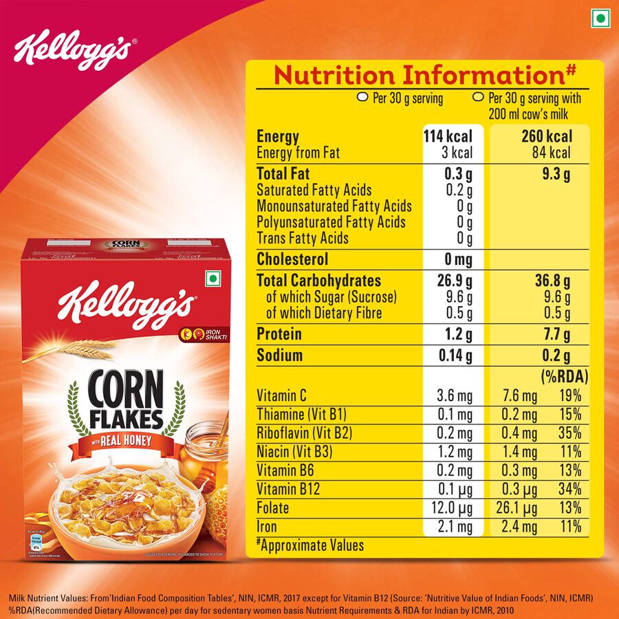 Corn Flakes Real Honey, , large image number null