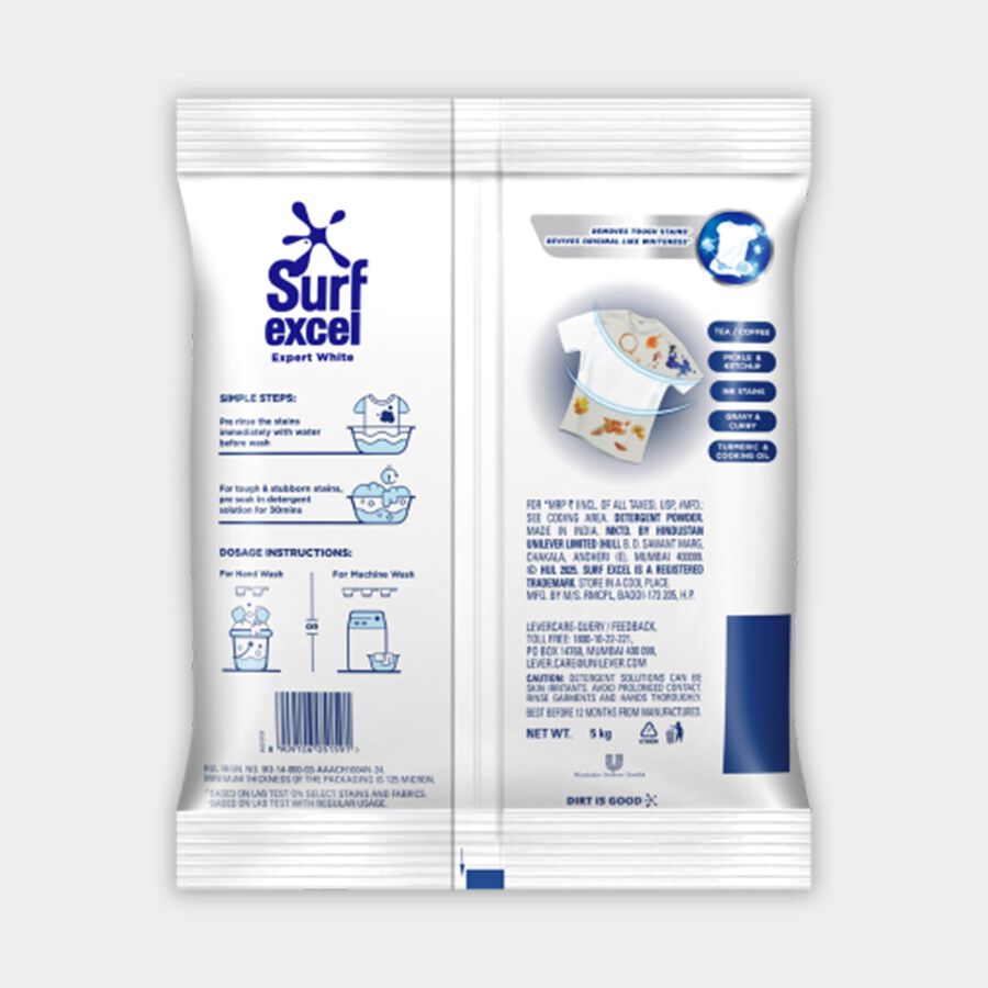 Detergant Powder Expert White, 5 किलो, large