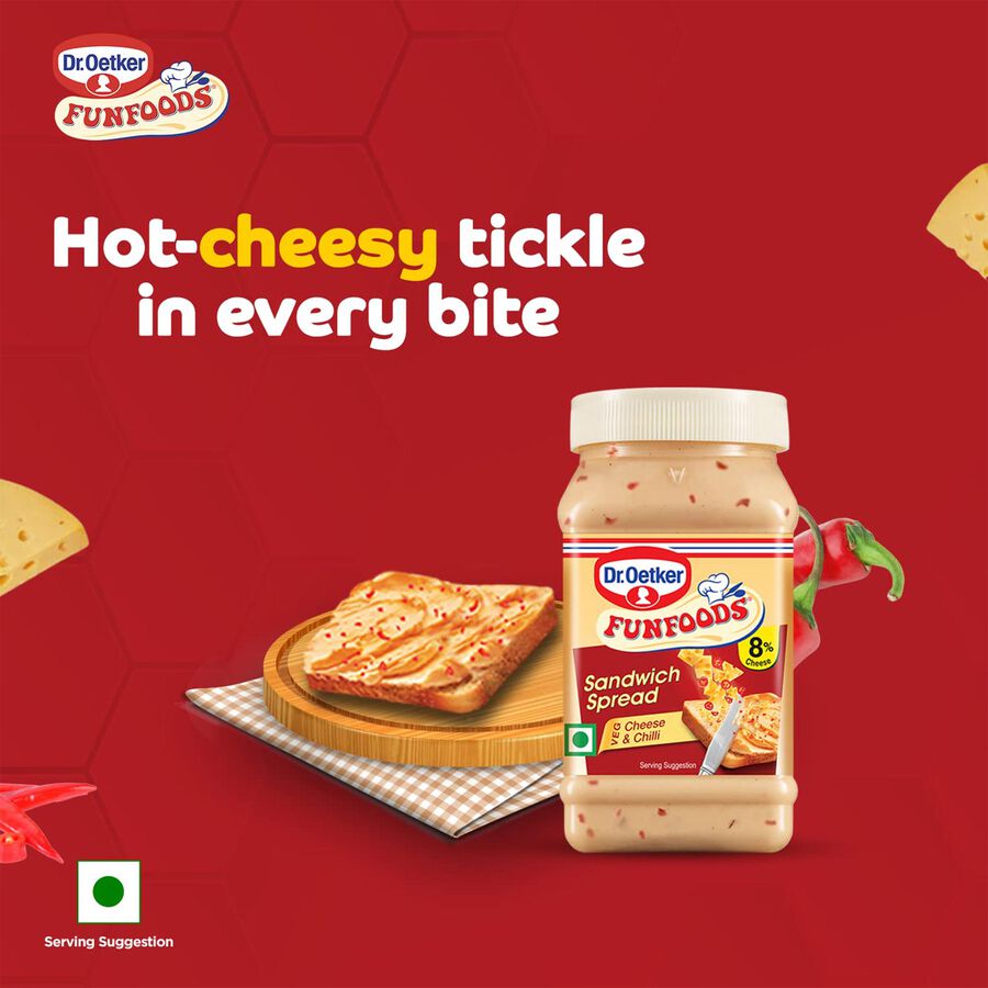 FunFoods Veg Cheese & Chilli Sandwich Spread, , large image number null