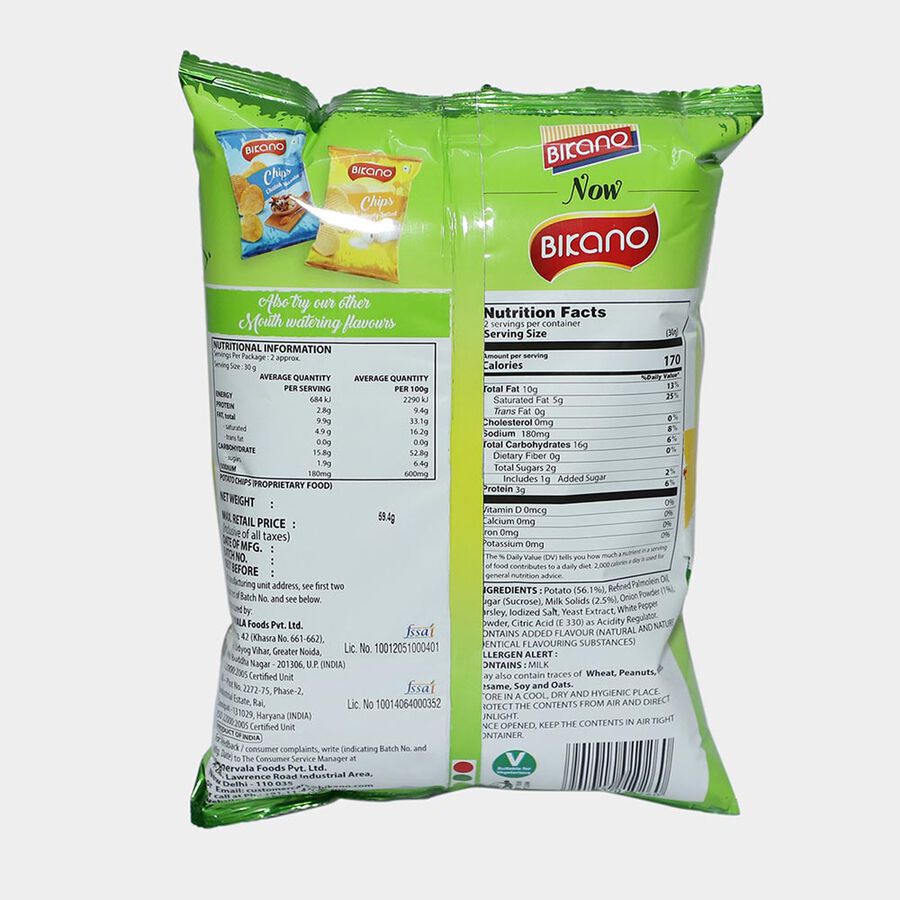 Yummy Chips Cream & Onion Combo Of 3, , large image number null