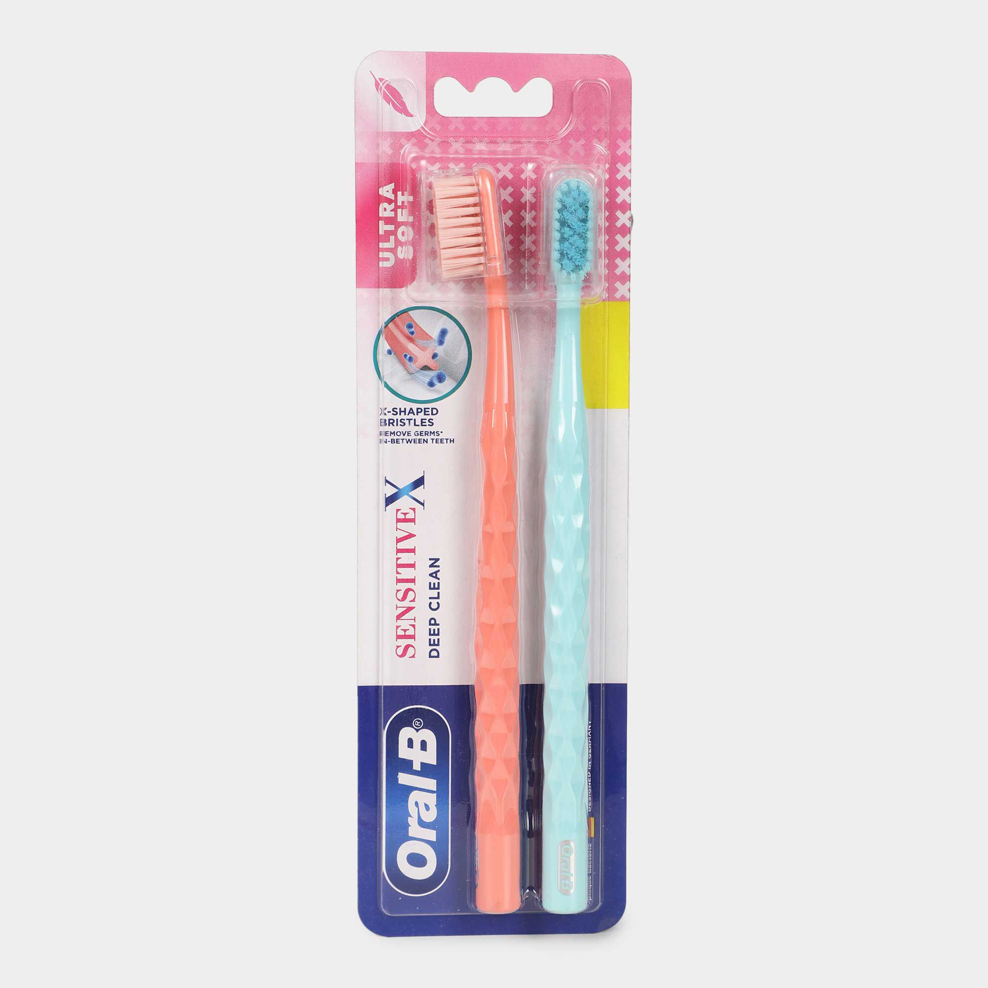 Oral-B Sensitive X Deep Clean Ultra Soft Toothbrush With X
