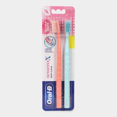 Sensitive X Deep Clean Ultra Soft Toothbrush With X Filament Technology