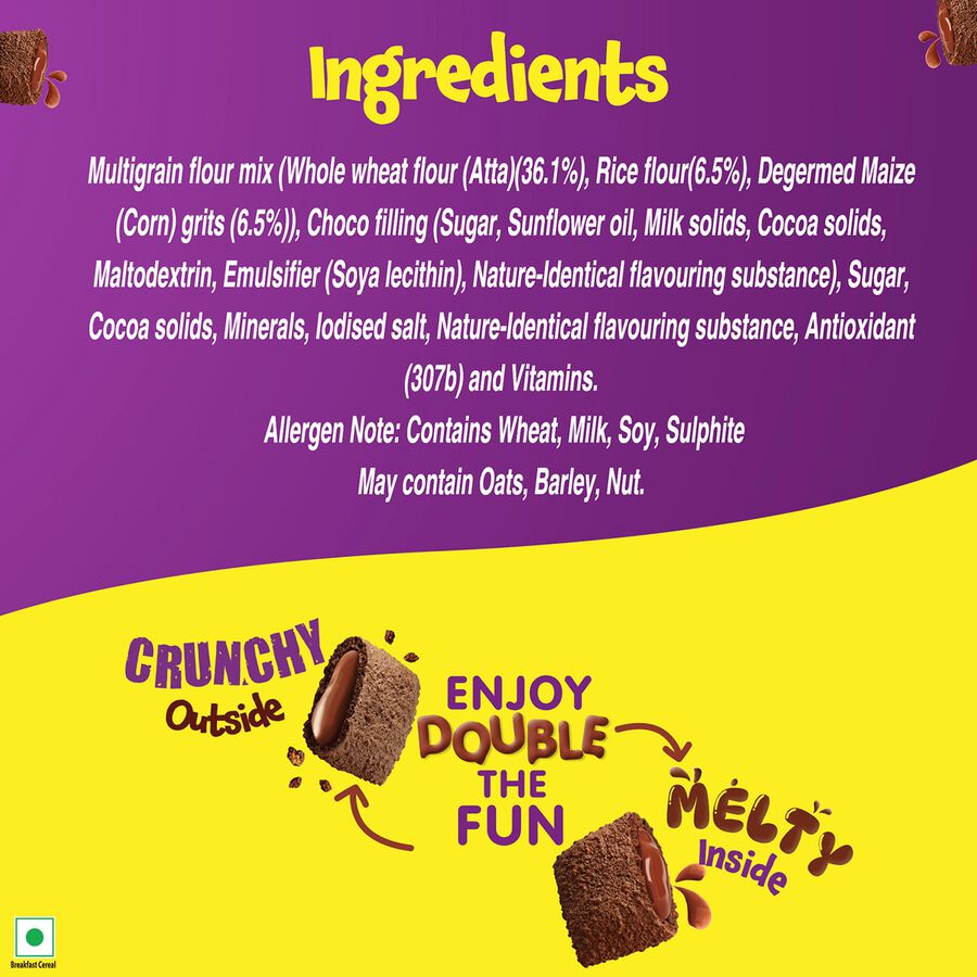Munch Choco Fills Breakfast Cereal, , large