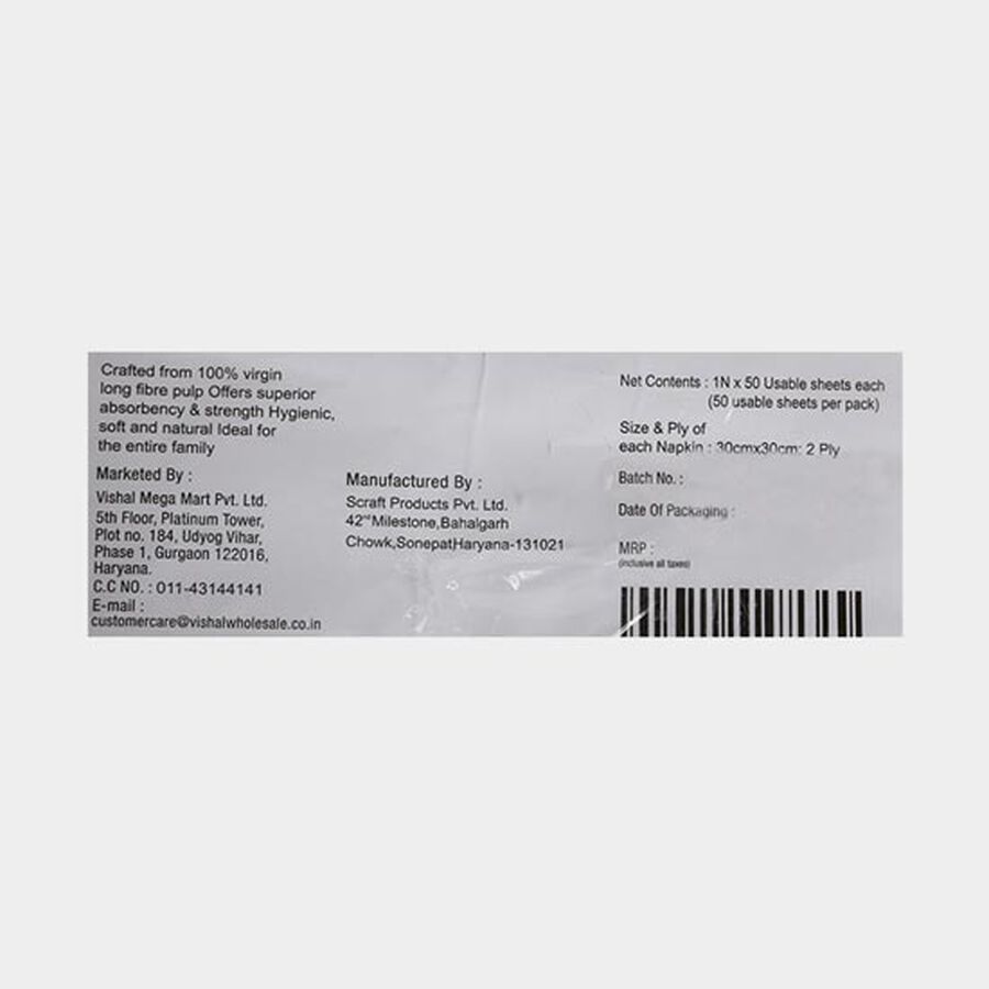 Paper Napkin - 30 X 30 cm, 2 Ply, , large image number null