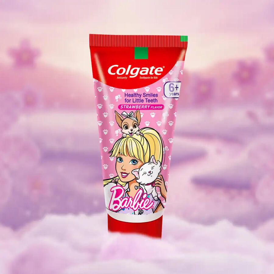 Kids Barbie Red Toothpaste, , large