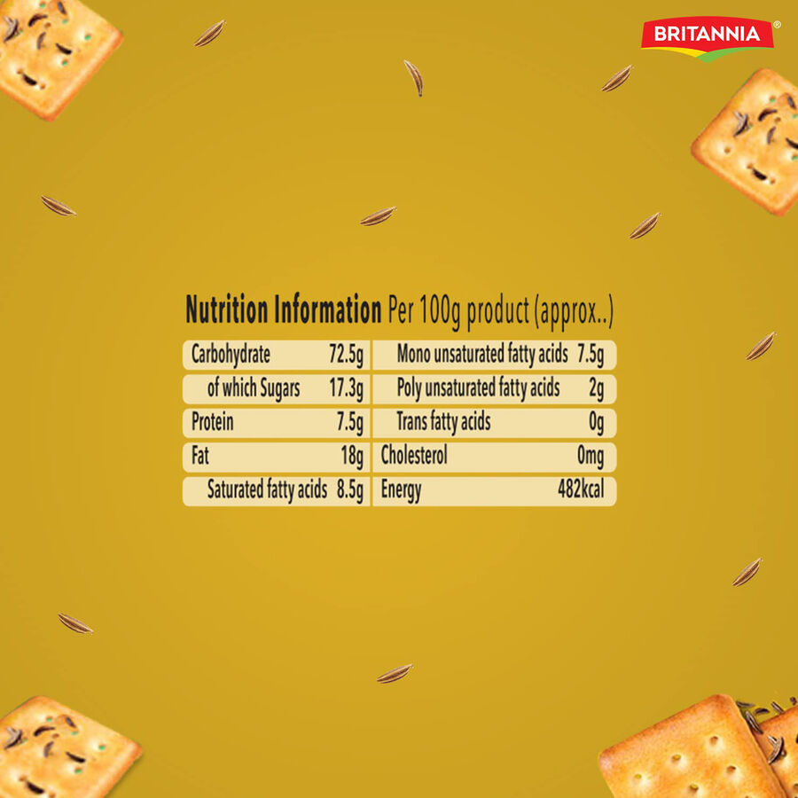 50-50 जीरा बिस्किट, , large image number null