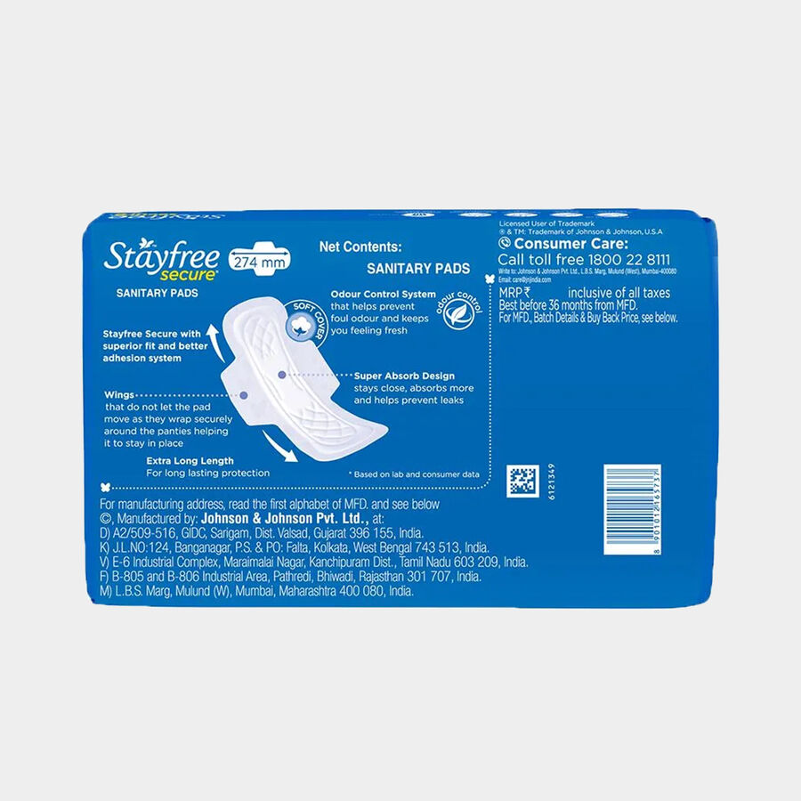 Secure XL Sanitary Pad, , large image number null