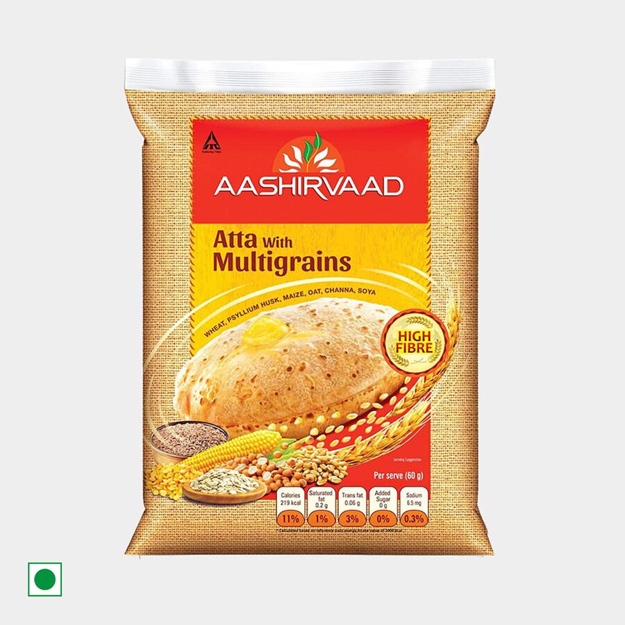 एमपी शरबती मल्टी ग्रेन आटा , 5 किलो का पाउच, large image number null