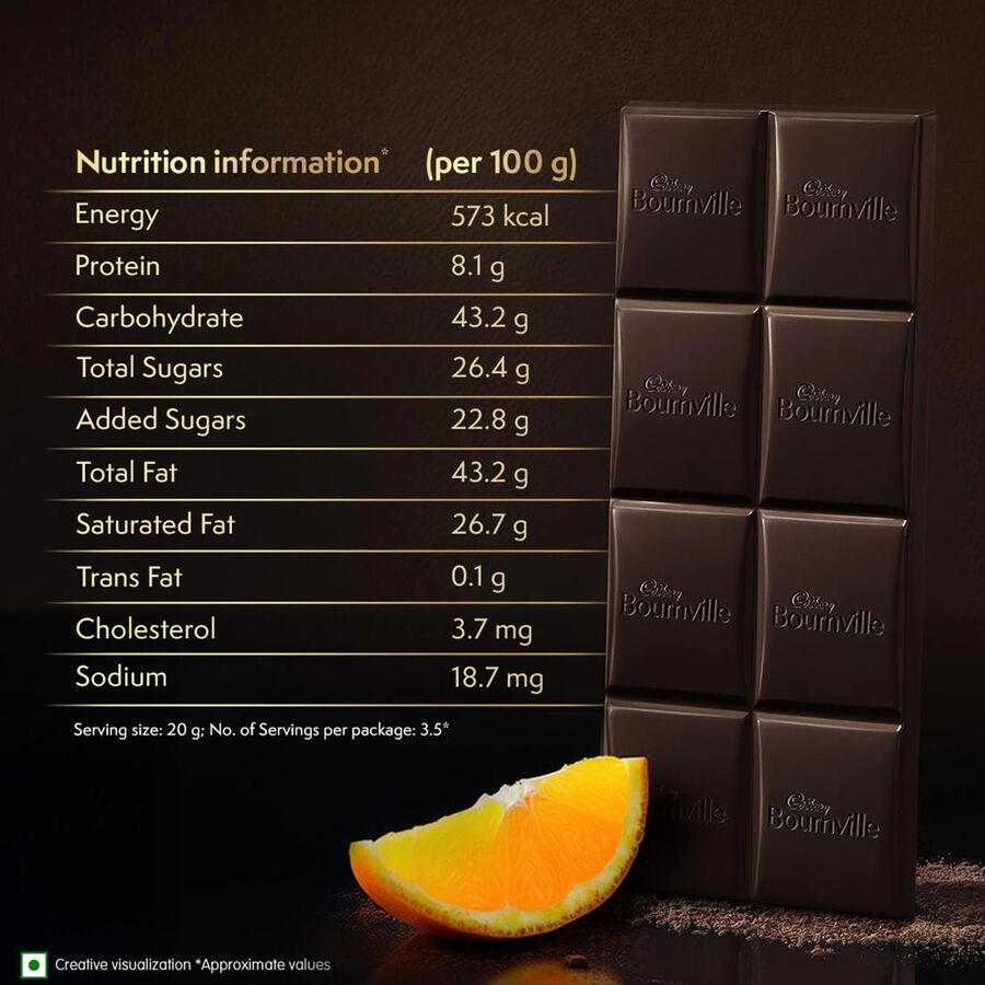 Orange Dark Chocolate Bar, , large