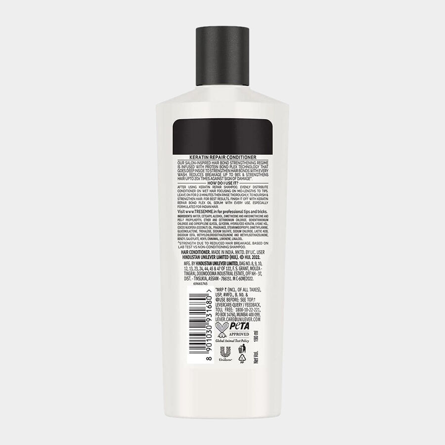 Keratin Smooth Conditioner With Keratin & Argan Oil for Straight, Shiny Hair, , large image number null