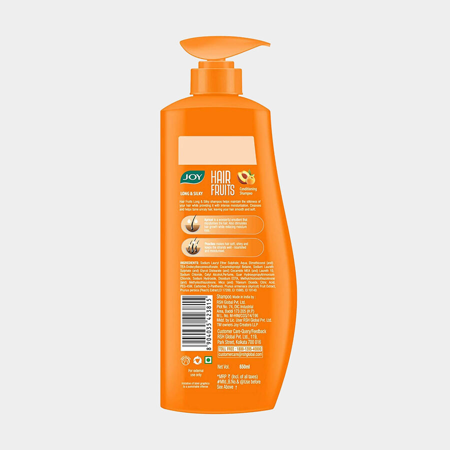 Hair Fruits Long & Silky Conditioning Shampoo Enriched with Apricot & Peach, , large image number null
