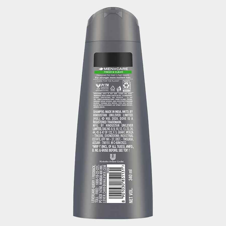 Men+Care Fresh & Clean 2 in 1 Shampoo + Conditioner 340 ml, , large image number null
