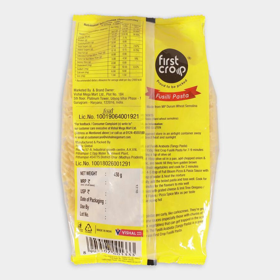 Pasta Fusilli, 450 g, large