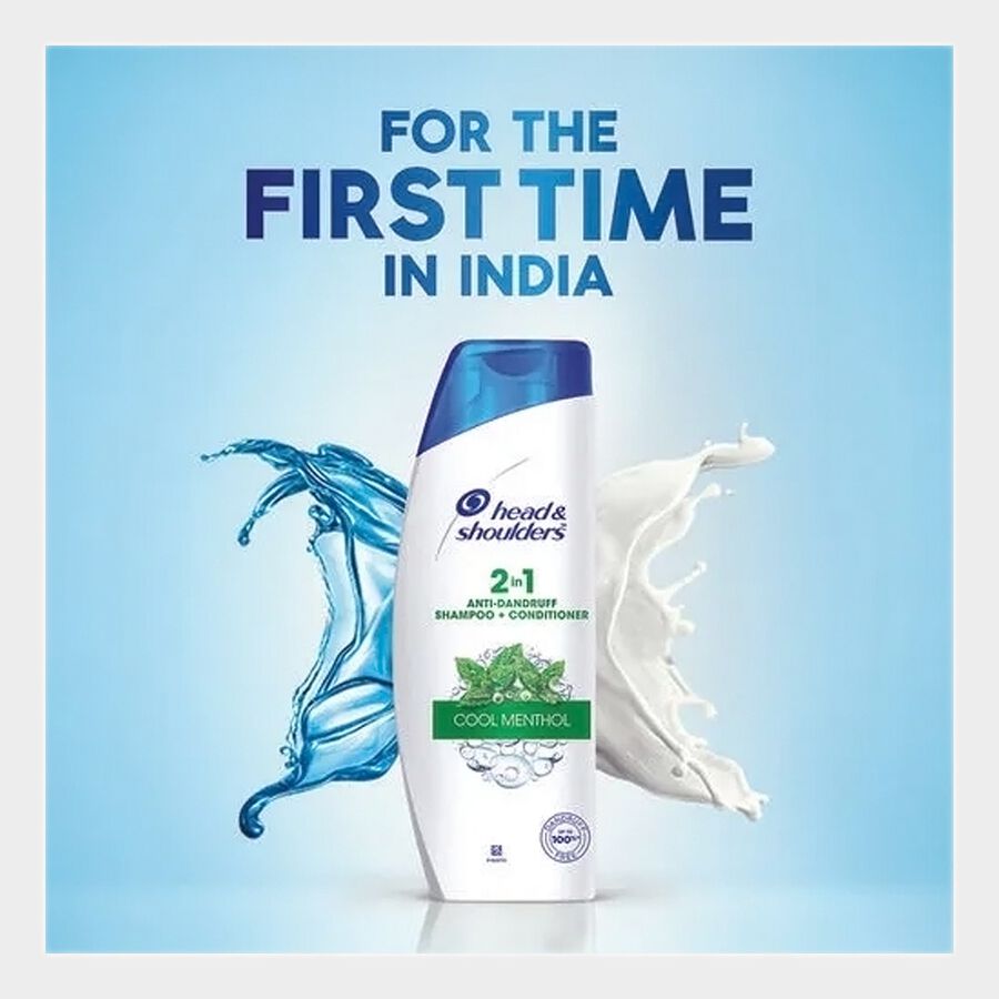 2 in 1 Cool Menthol Hair Shampoo, 340 ml, large image number null