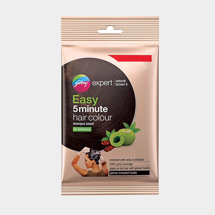 Easy 5 Minute Hair Colour Sachet, Natural Brown, , large image number null