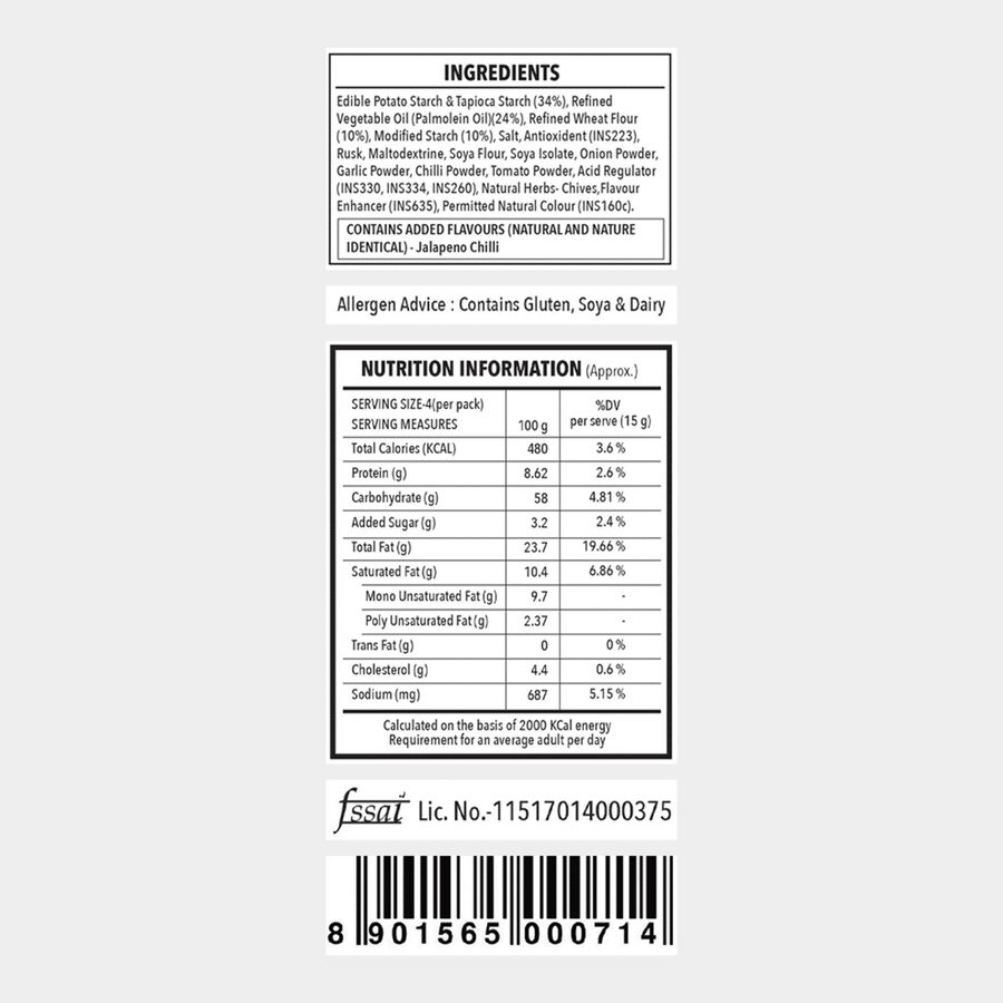 Pops Jalapeno Namkeen, 60 g, large image number null