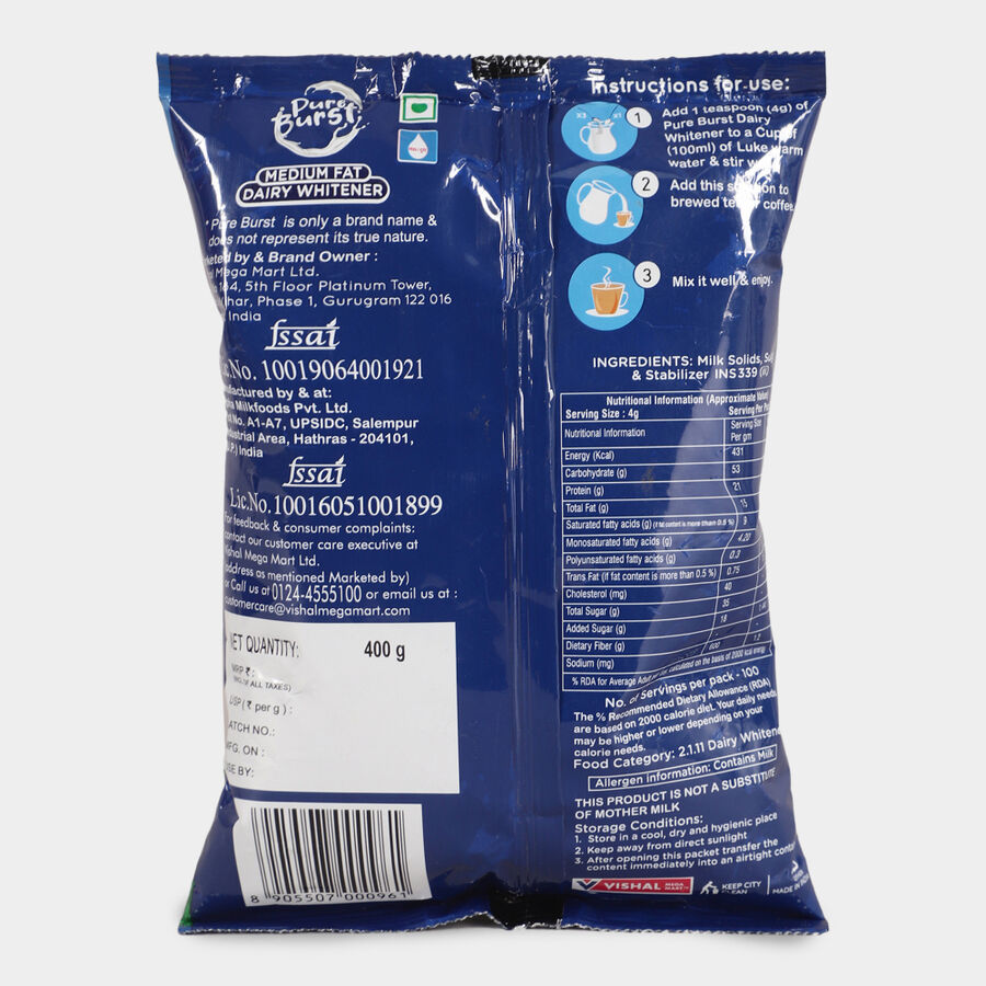 डेयरी व्हाइटनर, 400 g, large image number null
