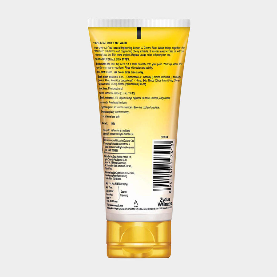 Lemon Cherry Face Wash, , large image number null