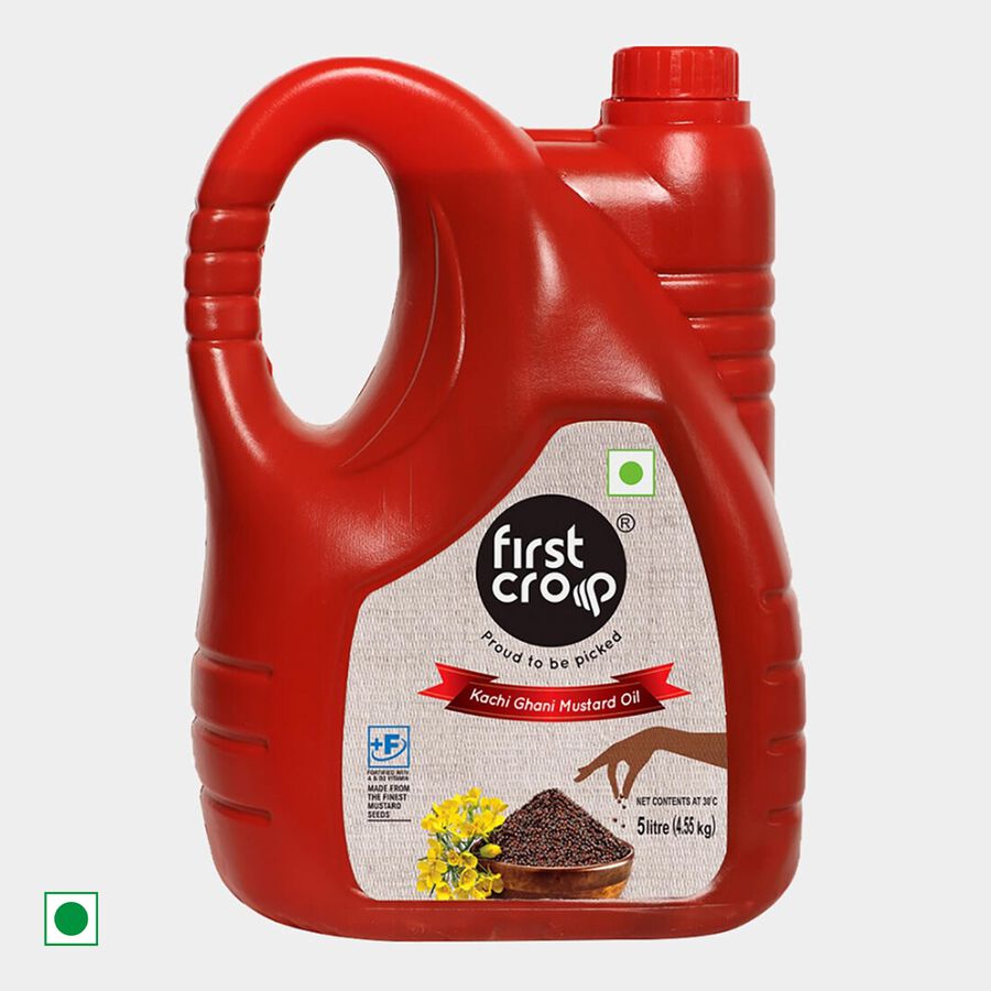 Kachi Ghani Mustard Oil, 5 L Jar, large image number null