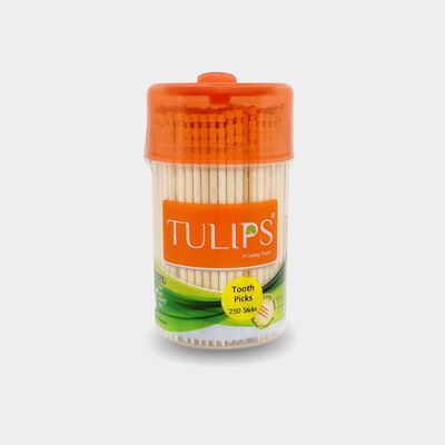 Tulips Wooden Toothpicks 250 Pcs.
