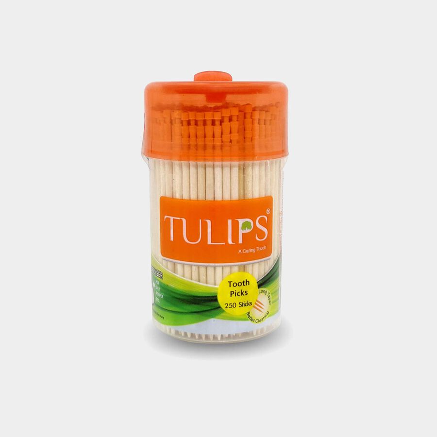 Tulips Wooden Toothpicks 250 Pcs., , large image number null
