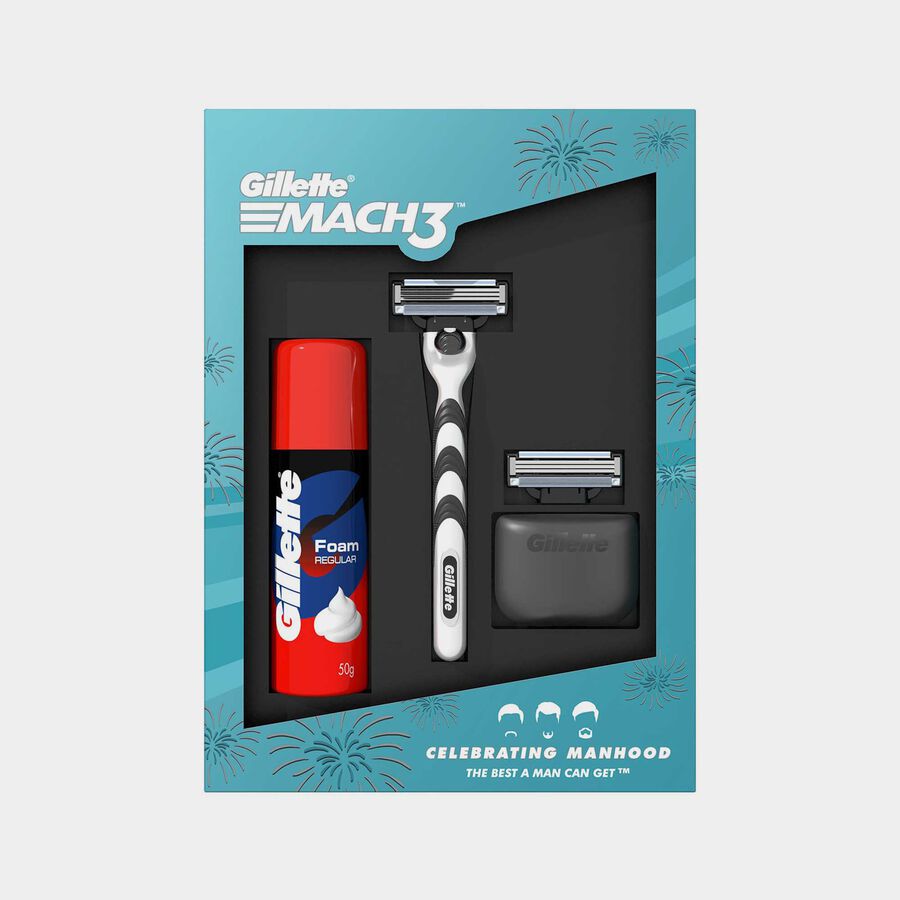 Mach3+Foam Gift Pack, Men, , large image number null