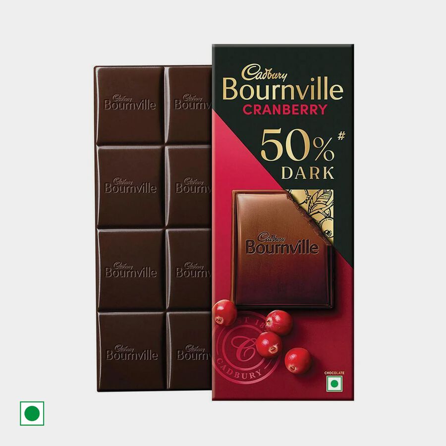 Bournville Cranberry 50% Dark Chocolate, , large