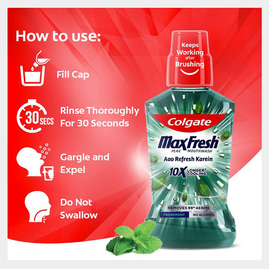 Fresh Mint Mouthwash, , large image number null