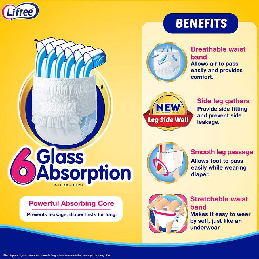 Adult Diaper - Absorbent Pant (M10), M, large