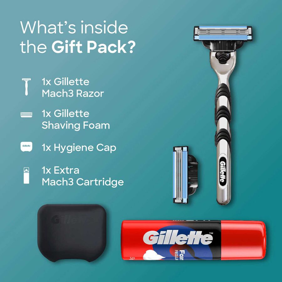 Mach3+Foam Gift Pack, Men, , large image number null