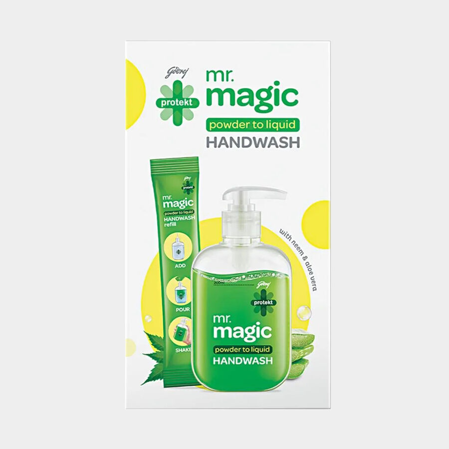 Protekt Mr. Magic Hand Wash Pump Hand Wash Refill + Dispenser Combo, , large image number null