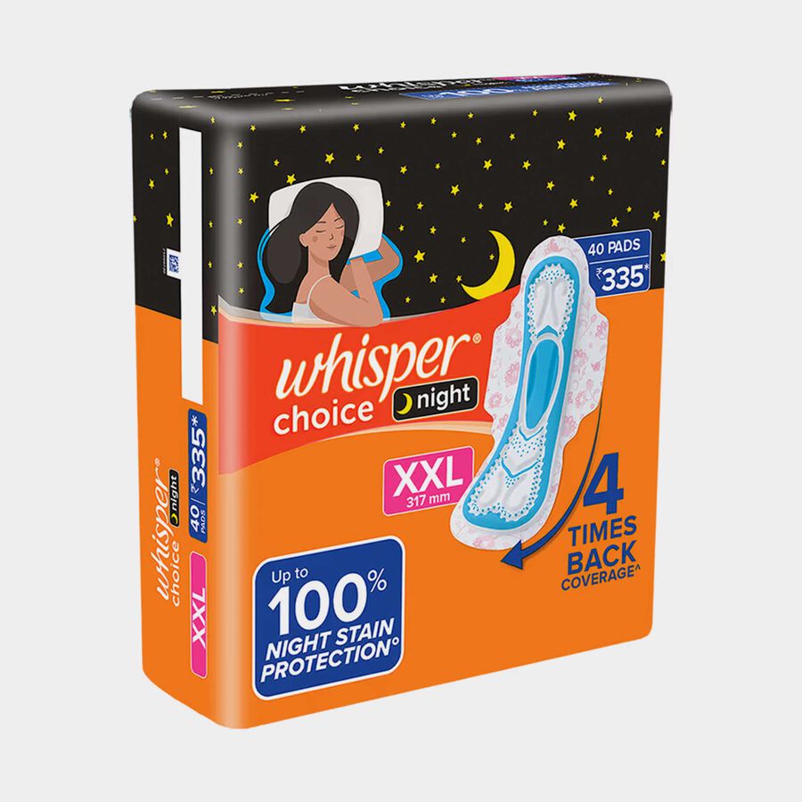 Choice Nights Sanitary Pad (XXL, 40 Pads), , large image number null