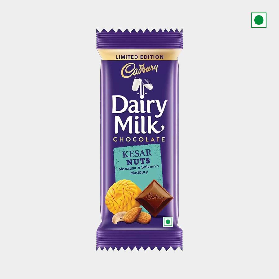 Dairy Milk Kesar Nuts Madbury Chocolate, , large image number null