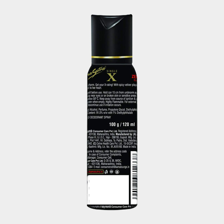 SINGLE X Deodorant Spray, 120 ml, large image number null