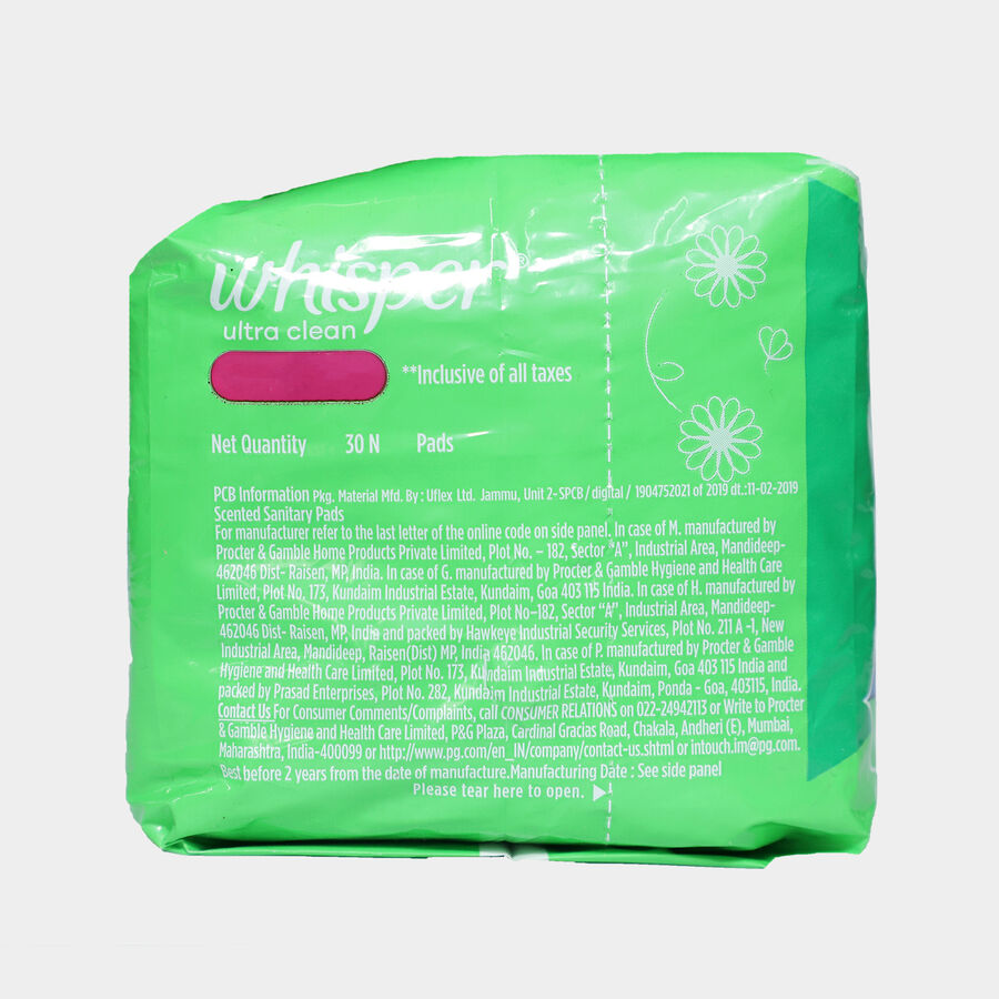 Ultra Clean XL Sanitary Pads, , large image number null