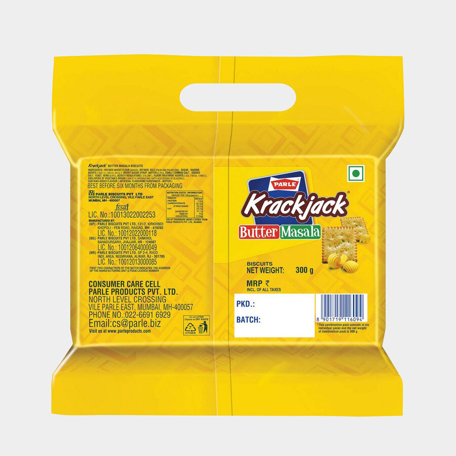Krack Jack Butter Masala Biscuit, , large image number null