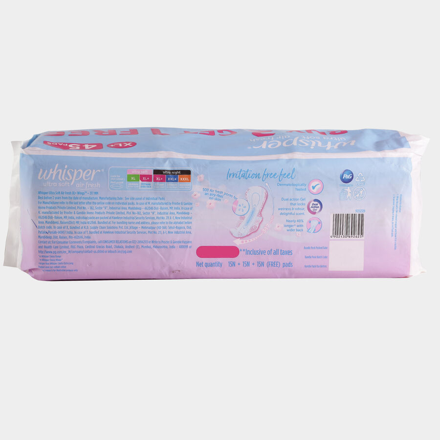 Soft XL+ Sanitary Pad, , large image number null