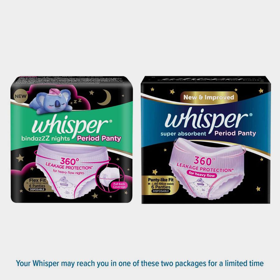 Super Absorbent Period Panty (M-L, 6 Pants), , large image number null