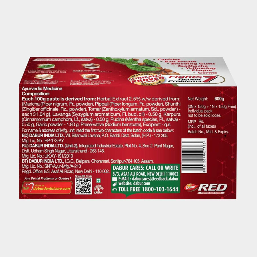 Red Tooth Paste, , large