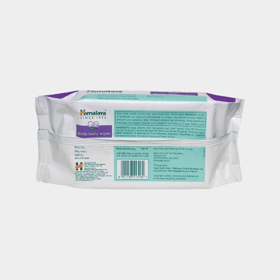 Gentle Baby Wipes, , large image number null