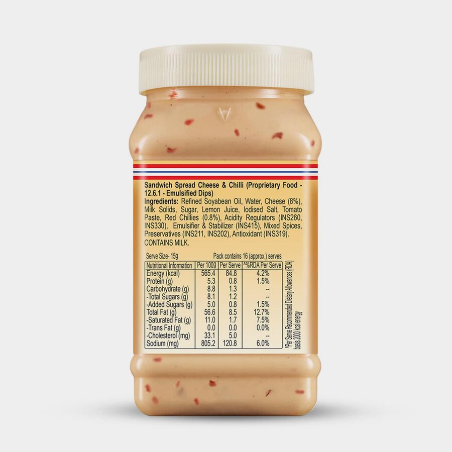 FunFoods Veg Cheese & Chilli Sandwich Spread, , large image number null