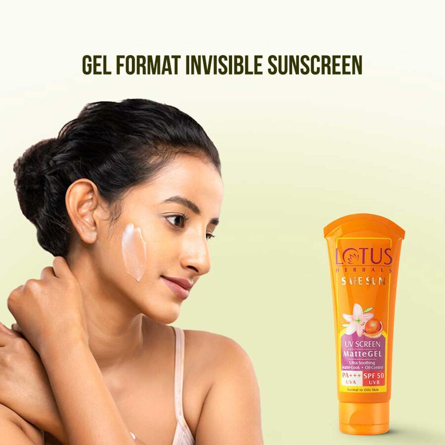 Safe Sun UV Screen Matte Gel SPF 50 Sunscreen, , large image number null