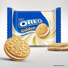 Oreo Golden Vanilla Flavoured Cookie & Creme Sandwich Biscuit, , large