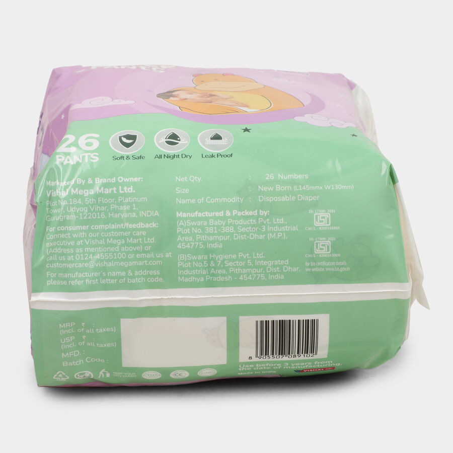 Baby Diaper (New Born, 26 Pants), , large image number null