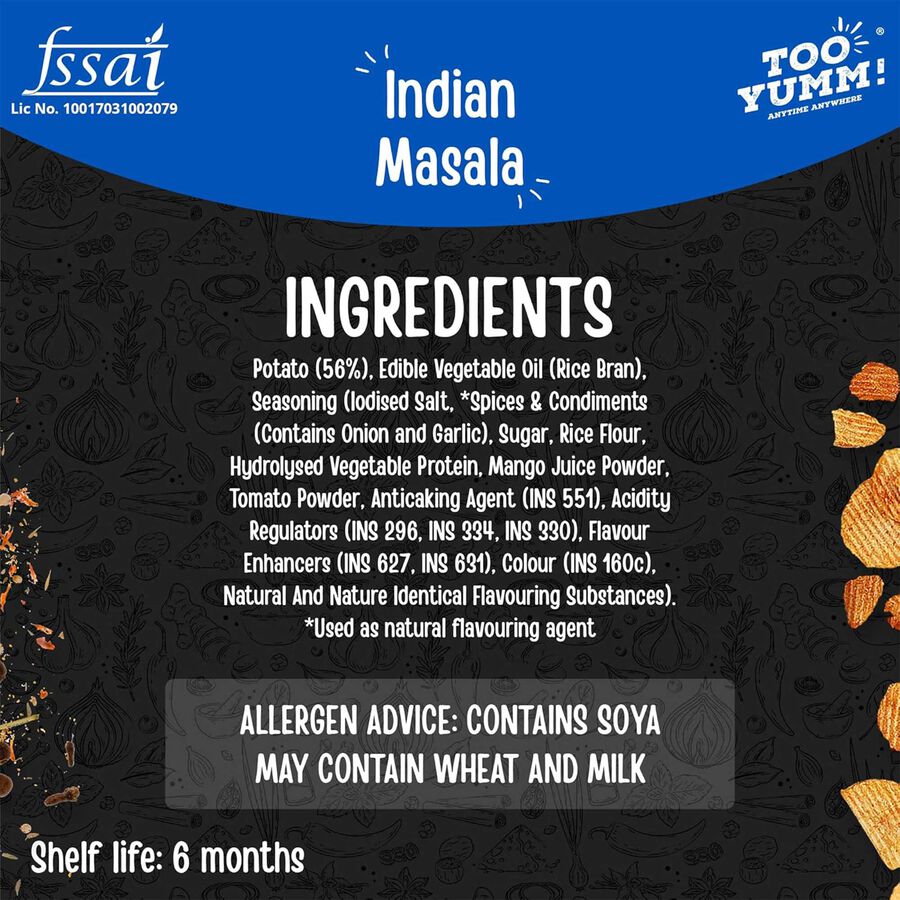 Indian Masala Flavour Potato Chips, , large image number null