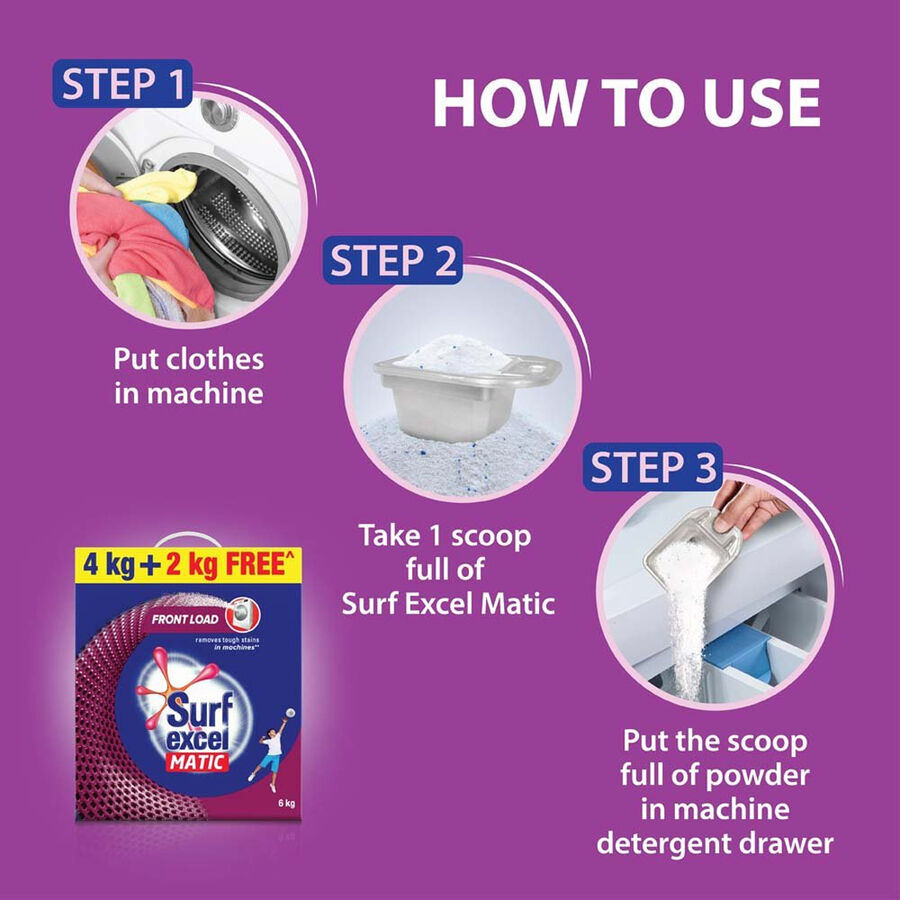 Matic Front Load Detergent Powder, , large image number null