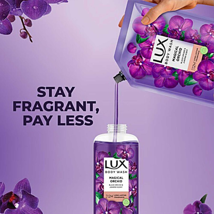 Magical Orchid Body Wash Pouch, 400 ml, large