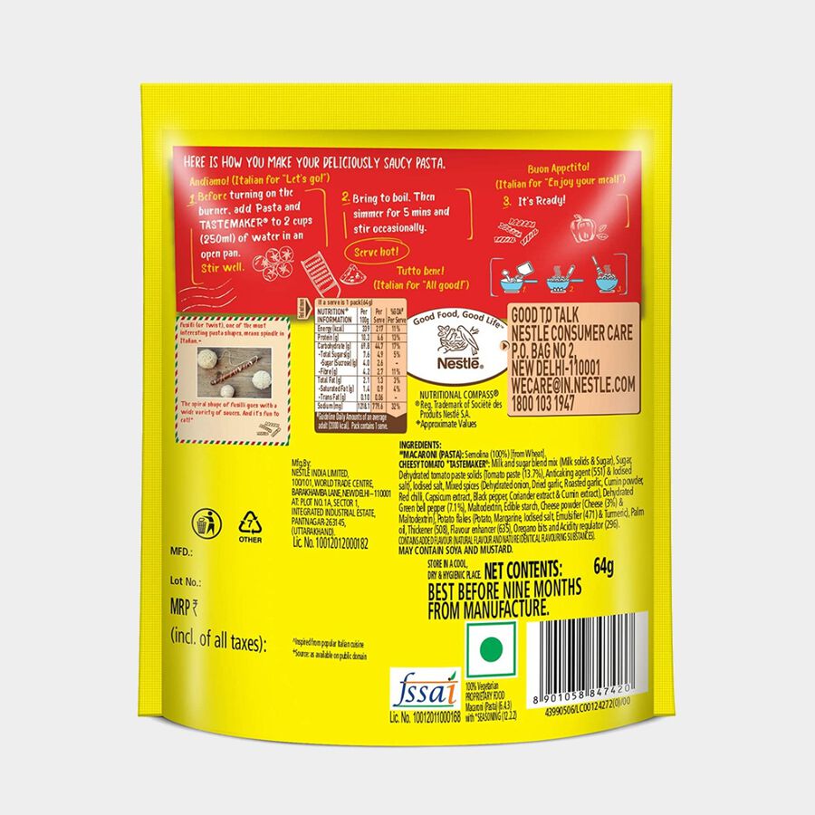 पास्ता चीज़ी टोमेटो ट्विस्ट, , large image number null
