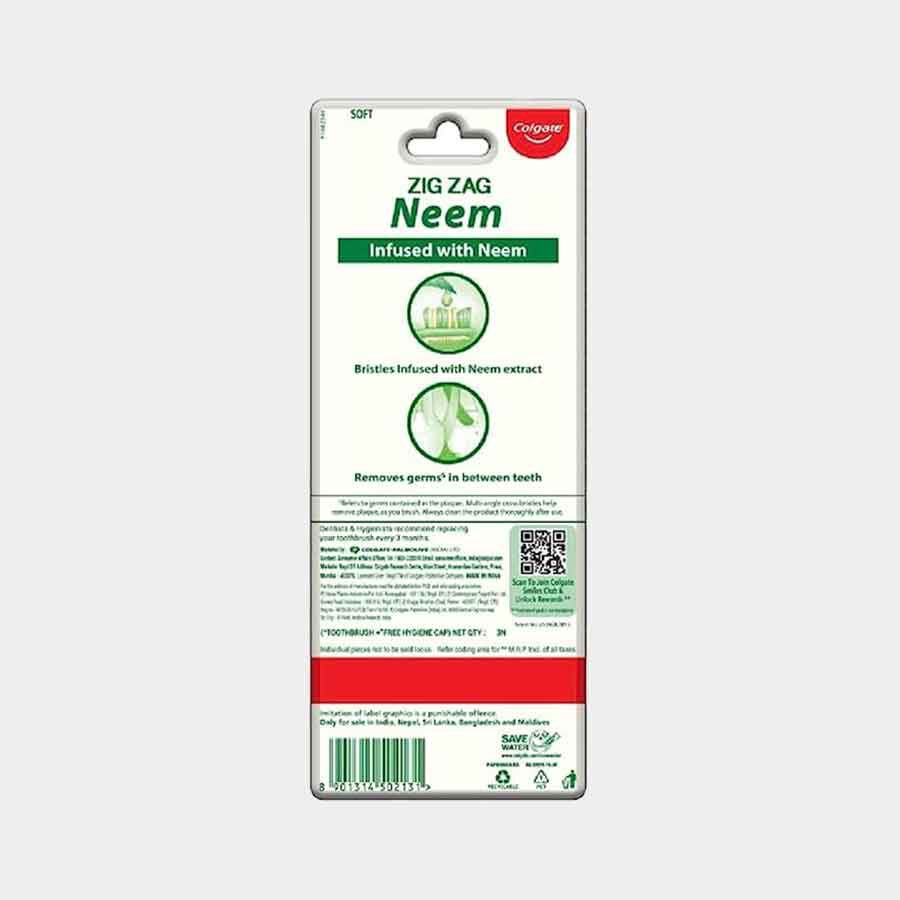Zigzag Neem Soft Tooth Brush, , large image number null