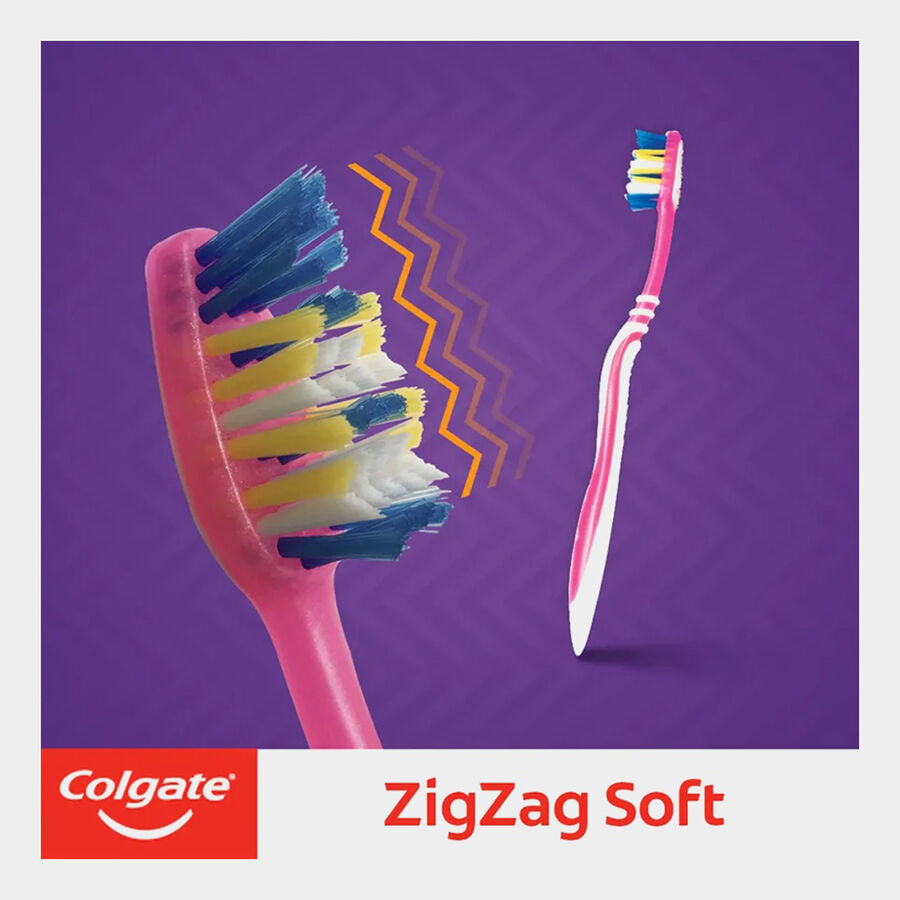 Zig Zag Soft Tooth Brush, 6 Pcs., large image number null